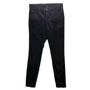 Kuhl Kontour Jeans Womens 8 Black Skinny Stretch Drawstring Waist Hiking Outdoor